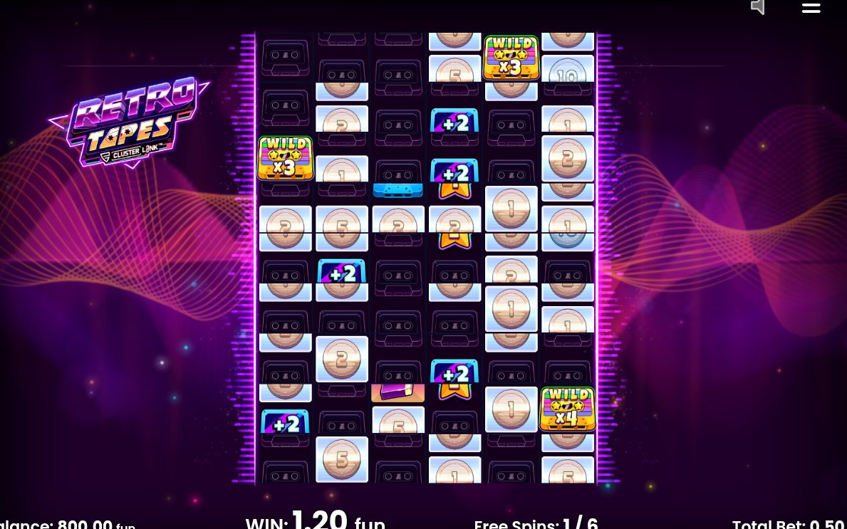 Free Spins-läge, så här ser rutnätet ut